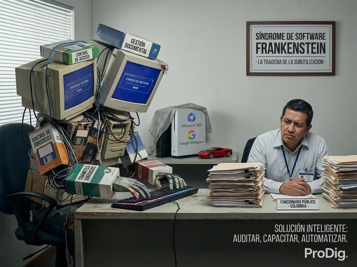 El Síndrome del Software Frankenstein - artículo sobre subuso tecnológico en el sector público